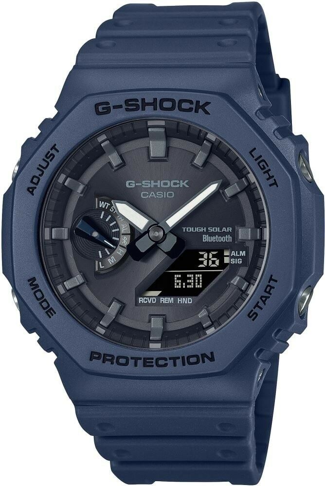 CASIO G-SHOCK GA-B2100-2ADR LACİVERT SİLİKON KORDON ANALOG/DİJİTAL PİLSİZ SOLAR ERKEK KOL SAATİ