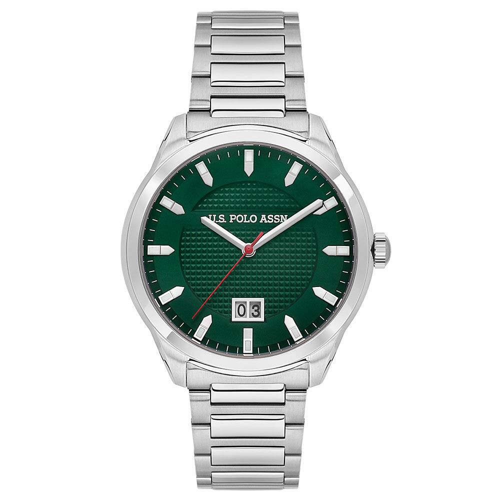 U.S. POLO ASSN. USPA1087-06 YEŞİL KADRAN ÇELİK ERKEK KOL SAATİ