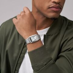 FOSSIL FFS6008 DİKDÖRTGEN ROMA RAKAMLI ÇELİK ERKEK KOL SAATİ