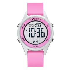 COCKPIT CK-3758PK PEMBE SİLİKON KORDON DİJİTAL KADIN KOL SAATİ