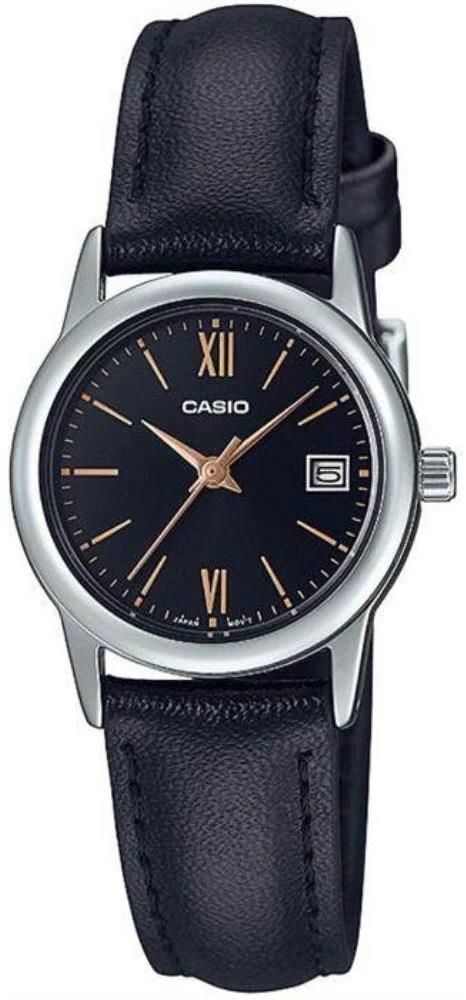 CASIO LTP-V002L-1B3UDF SİYAH DERİ KORDON KADIN KOL SAATİ