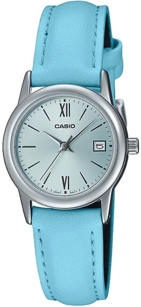 CASIO LTP-V002L-2B3UDF MAVİ DERİ KORDON KADIN KOL SAATİ