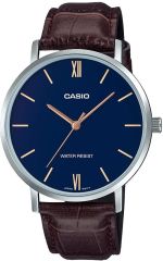 CASIO MTP-VT01L-2BUDF KAHVERENGİ DERİ KORDON ERKEK KOL SAATİ