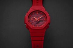 CASIO G-SHOCK GA-2100-4ADR KIRMIZI SİLİKON KORDON ANALOG/DİJİTAL ERKEK KOL SAATİ
