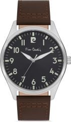 PIERRE CARDIN PC800601F11 KAHVERENGİ DERİ KORDON ERKEK KOL SAATİ