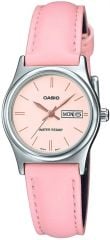 CASIO LTP-V006L-4BUDF PEMBE DERİ KORDON KADIN KOL SAATİ