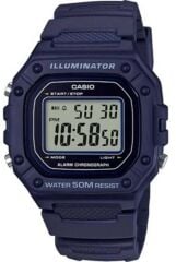 CASIO W-218H-2AVDF DİJİTAL LACİVERT SİLİKON KORDON ERKEK KOL SAATİ