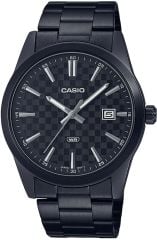 CASIO MTP-VD03B-1AUDF SİYAH İYON KAPLAMA ERKEK KOL SAATİ