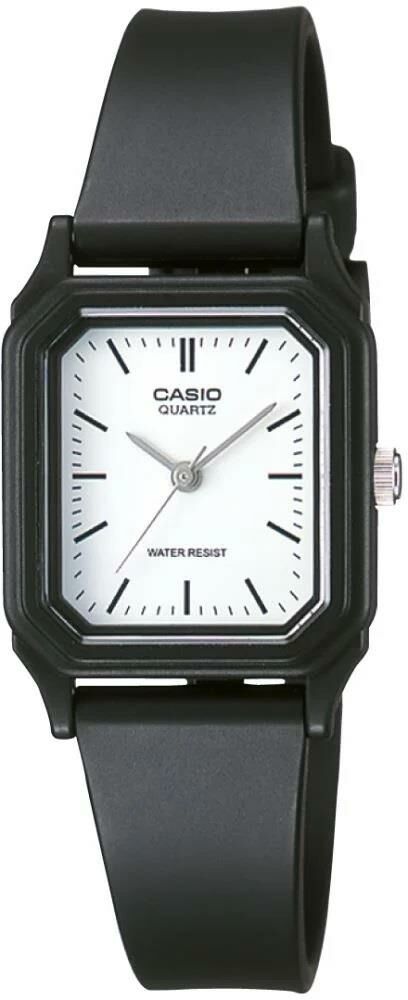 CASIO LQ-142-7EDF SİYAH SİLİKON KORDON DİKDÖRTGEN KADIN KOL SAATİ
