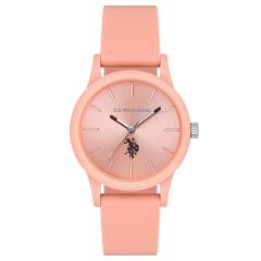 U.S. POLO ASSN. USPA2089-04 PEMBE SİLİKON KORDON KADIN KOL SAATİ