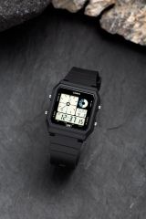 CASIO LF-20W-1ADF SİYAH SİLİKON KORDON DİJİTAL KARE ERKEK KOL SAATİ