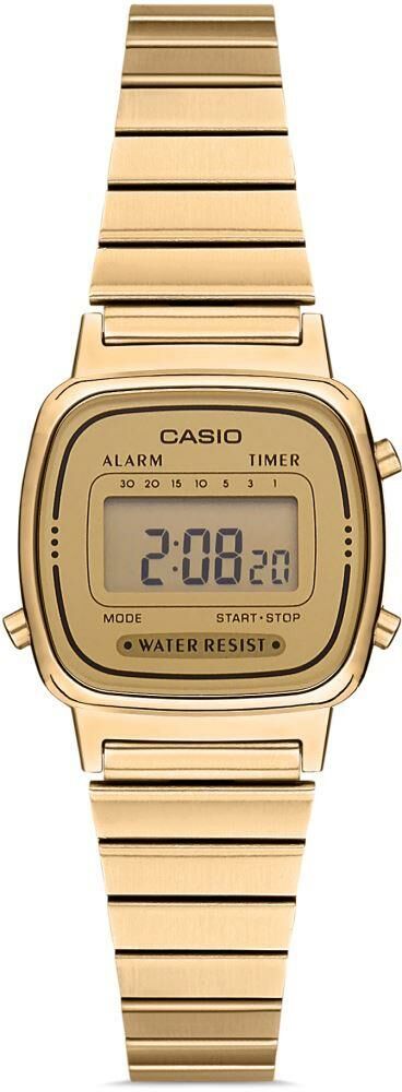 CASIO LA670WGA-9DF ALTIN KAPLAMA RETRO BAYAN KOL SAATİ