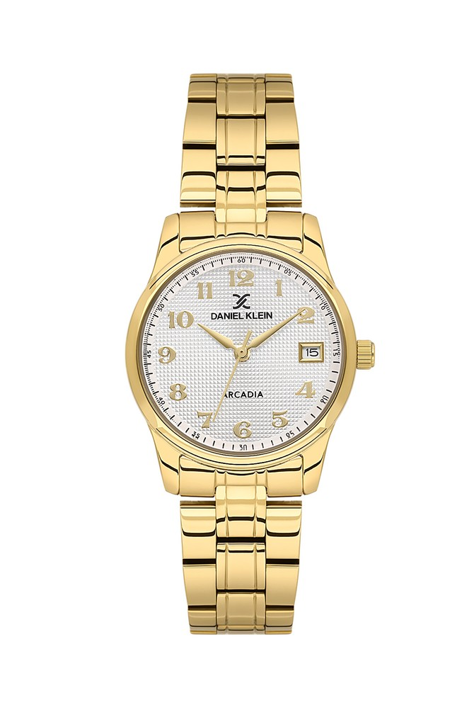 DANIEL KLEIN DK102-DK.1.14049-2 ALTIN KAPLAMA RAKAMLI KADIN KOL SAATİ