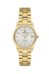 DANIEL KLEIN DK102-DK.1.14049-2 ALTIN KAPLAMA RAKAMLI KADIN KOL SAATİ