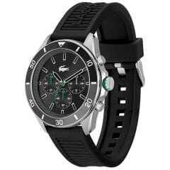 LACOSTE LAC2011152 SİYAH SİLİKON KORDON ERKEK KOL SAATİ