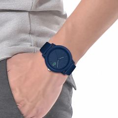 LACOSTE LAC2011172 LACİVERT SİLİKON KORDON UNISEX KOL SAATİ