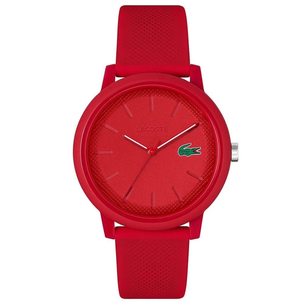 LACOSTE LAC2011173 KIRMIZI SİLİKON KORDON UNISEX KOL SAATİ