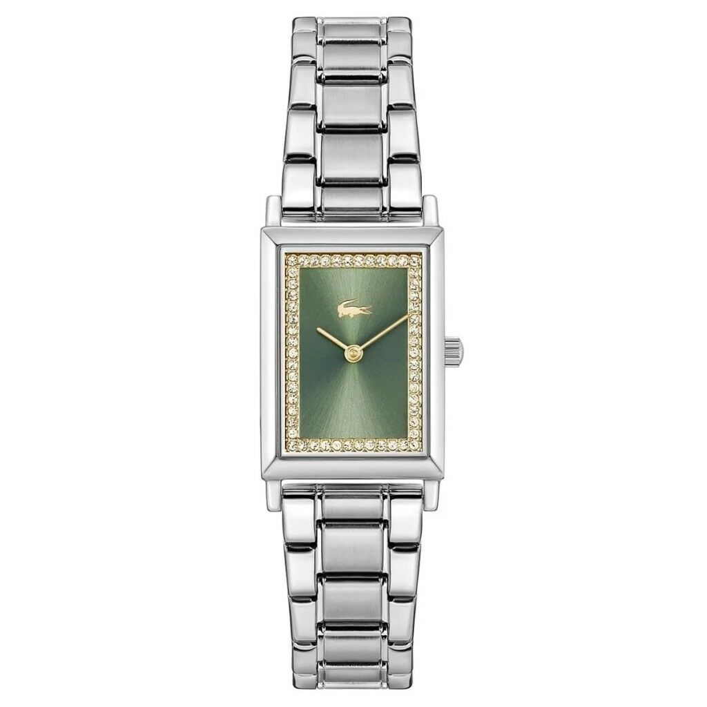LACOSTE LAC2001406 ÇELİK YEŞİL KADRAN DİKDÖRTGEN KADIN KOL SAATİ