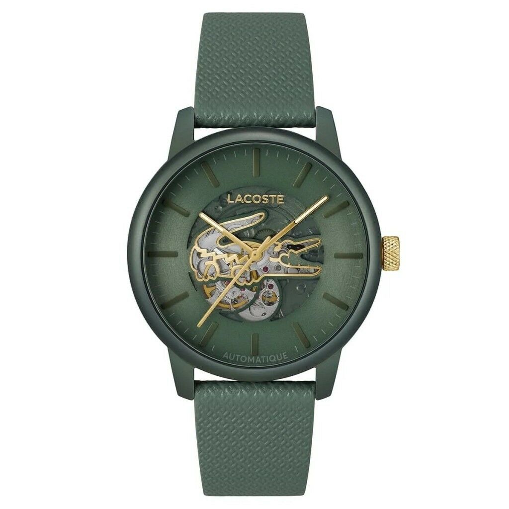 LACOSTE LAC2011384 YEŞİL DERİ KORDON PİLSİZ OTOMATİK ERKEK KOL SAATİ