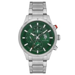U.S. POLO ASSN. USPA1014-10 YEŞİL KADRAN ÇELİK ERKEK KOL SAATİ