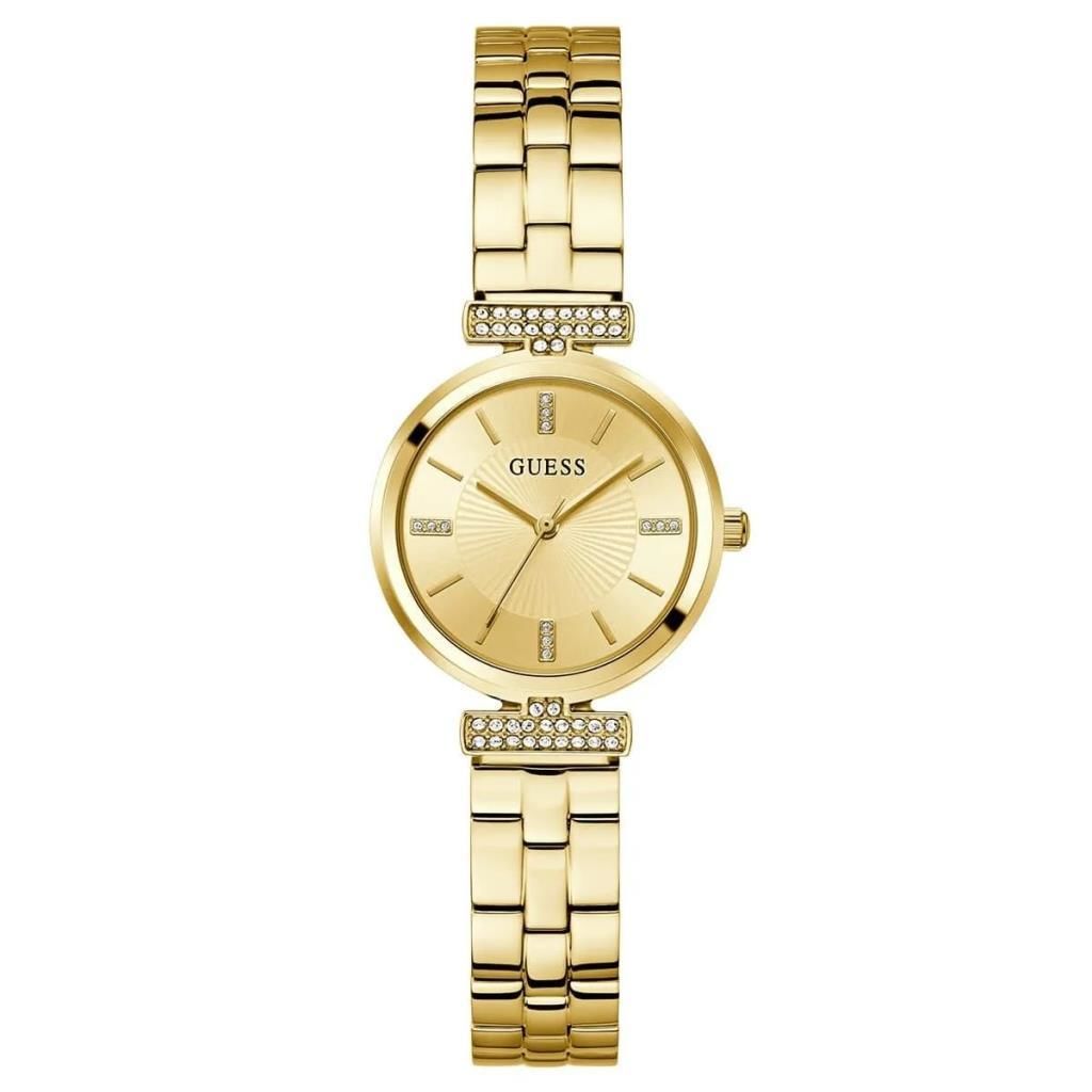 GUESS GUGW0762L2 ALTIN KAPLAMA TAŞLI KADIN KOL SAATİ