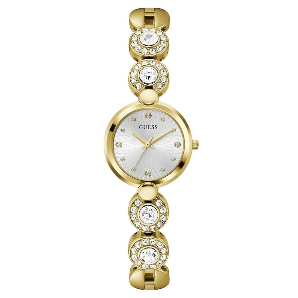 GUESS GUGW0757L2 ALTIN KAPLAMA TAŞLI KADIN KOL SAATİ