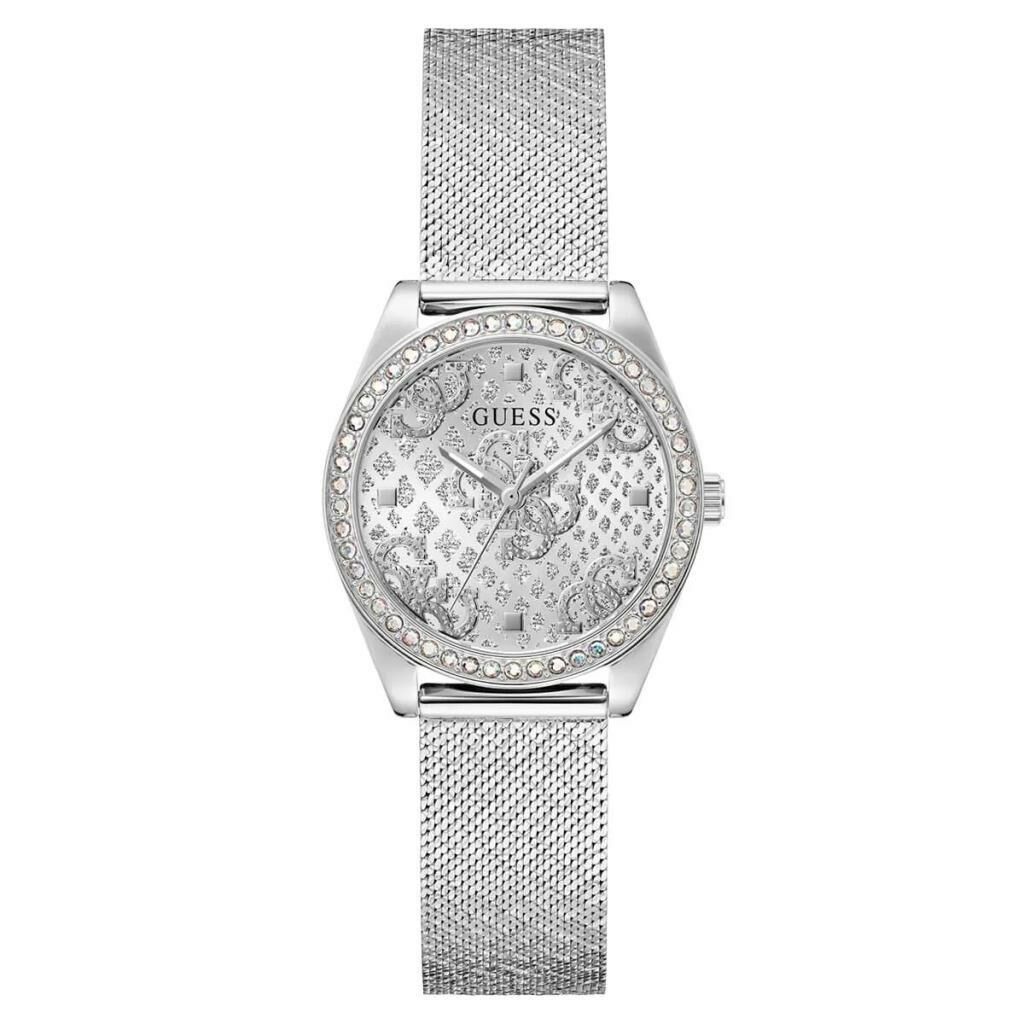 GUESS GUGW0748L1 HASIR KORDON TAŞLI KADIN KOL SAATİ