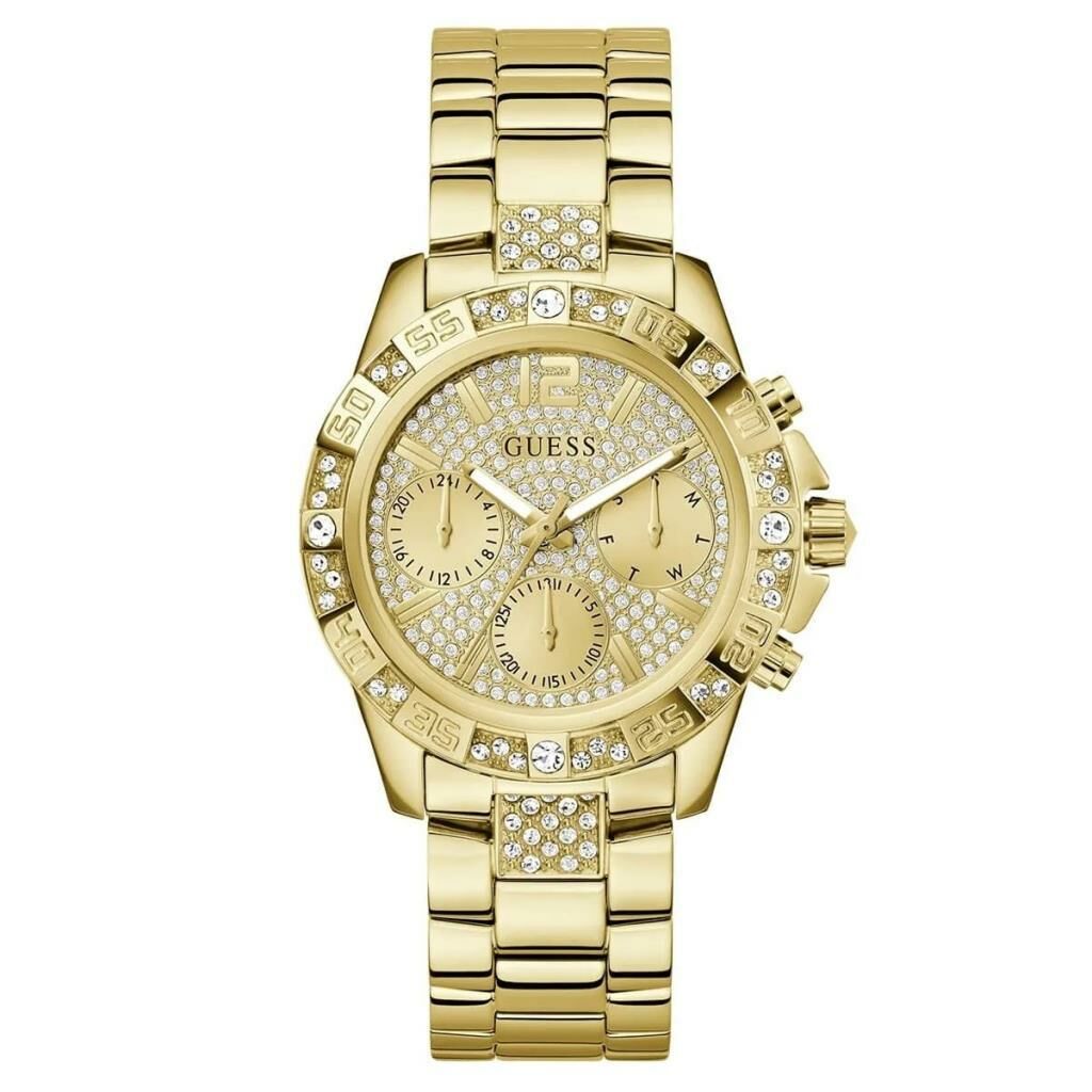 GUESS GUGW0771L2 ALTIN KAPLAMA TAŞLI KADIN KOL SAATİ