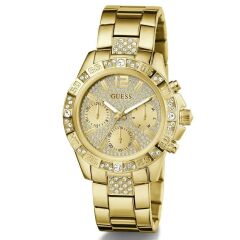 GUESS GUGW0771L2 ALTIN KAPLAMA TAŞLI KADIN KOL SAATİ
