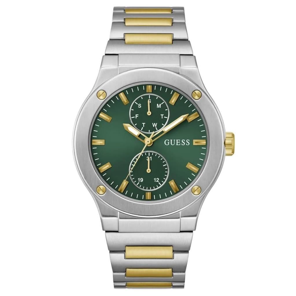 GUESS GUGW0795G1 ALTIN KAPLAMA YEŞİL KADRAN ERKEK KOL SAATİ