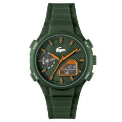 LACOSTE LAC2011367 YEŞİL SİLİKON KORDON ANALOG/DİJİTAL ERKEK KOL SAATİ