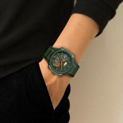 LACOSTE LAC2011367 YEŞİL SİLİKON KORDON ANALOG/DİJİTAL ERKEK KOL SAATİ
