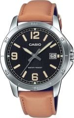 CASIO MTP-V004L-1B2UDF TABA DERİ KORDON ERKEK KOL SAATİ