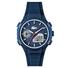 LACOSTE LAC2011370 LACİVERT SİLİKON KORDON ANALOG/DİJİTAL ERKEK KOL SAATİ