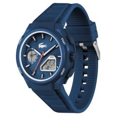 LACOSTE LAC2011370 LACİVERT SİLİKON KORDON ANALOG/DİJİTAL ERKEK KOL SAATİ