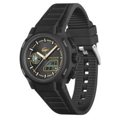LACOSTE LAC2001434 SİYAH SİLİKON KORDON ANALOG/DİJİTAL KADIN KOL SAATİ