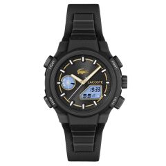LACOSTE LAC2001434 SİYAH SİLİKON KORDON ANALOG/DİJİTAL KADIN KOL SAATİ