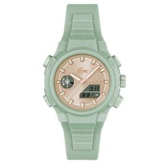 LACOSTE LAC2001433 YEŞİL SİLİKON KORDON ANALOG/DİJİTAL KADIN KOL SAATİ