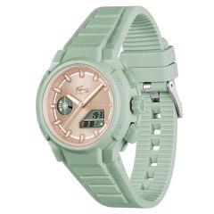 LACOSTE LAC2001433 YEŞİL SİLİKON KORDON ANALOG/DİJİTAL KADIN KOL SAATİ