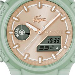 LACOSTE LAC2001433 YEŞİL SİLİKON KORDON ANALOG/DİJİTAL KADIN KOL SAATİ