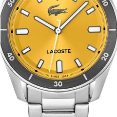 LACOSTE LAC2011426 SARI KADRAN ÇELİK ERKEK KOL SAATİ