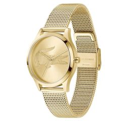 LACOSTE LAC2001416 ALTIN KAPLAMA HASIR KORDON KADIN KOL SAATİ
