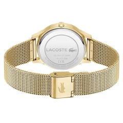 LACOSTE LAC2001416 ALTIN KAPLAMA HASIR KORDON KADIN KOL SAATİ