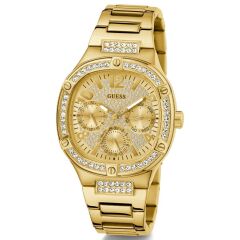 GUESS GUGW0558L2 ALTIN KAPLAMA TAŞLI KADIN KOL SAATİ