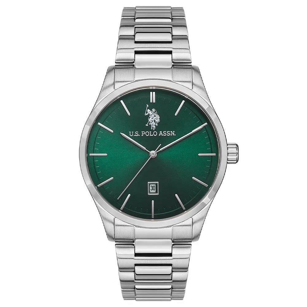 U.S. POLO ASSN. USPA1072-02 YEŞİL KADRAN ÇELİK ERKEK KOL SAATİ