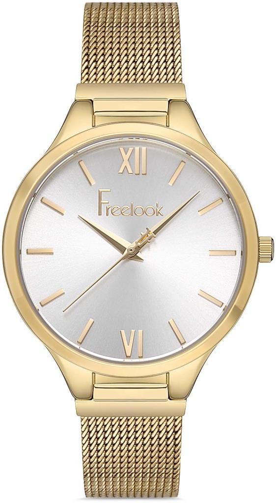 FREELOOK FL.1.10250.3 ALTIN KAPLAMA HASIR KORDON KADIN KOL SAATİ
