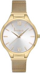 FREELOOK FL.1.10250.3 ALTIN KAPLAMA HASIR KORDON KADIN KOL SAATİ