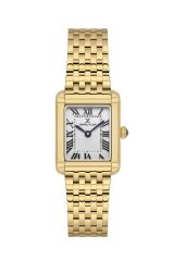 DANIEL KLEIN DK102-DK.1.13786-3 ALTIN KAPLAMA ROMA RAKAMLI DİKDÖRTGEN KADIN KOL SAATİ