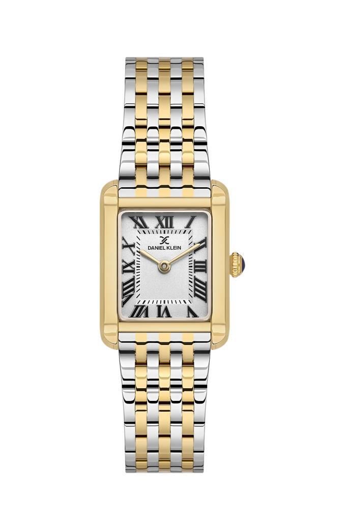 DANIEL KLEIN DK102-DK.1.13786-5 ALTIN KAPLAMA ROMA RAKAMLI DİKDÖRTGEN KADIN KOL SAATİ
