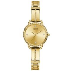 GUESS GUGW0022L2 ALTIN KAPLAMA TAŞLI BAYAN KOL SAATİ